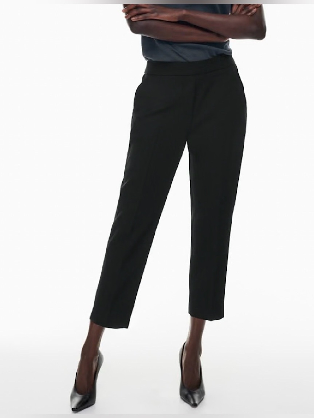 Aritzia BABATON Conan Cropped Pant in Black Size 2 Capsule Wardrobe Minimalist